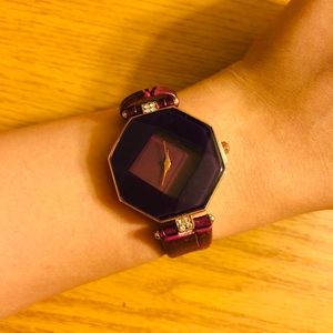 Purple elegant watch